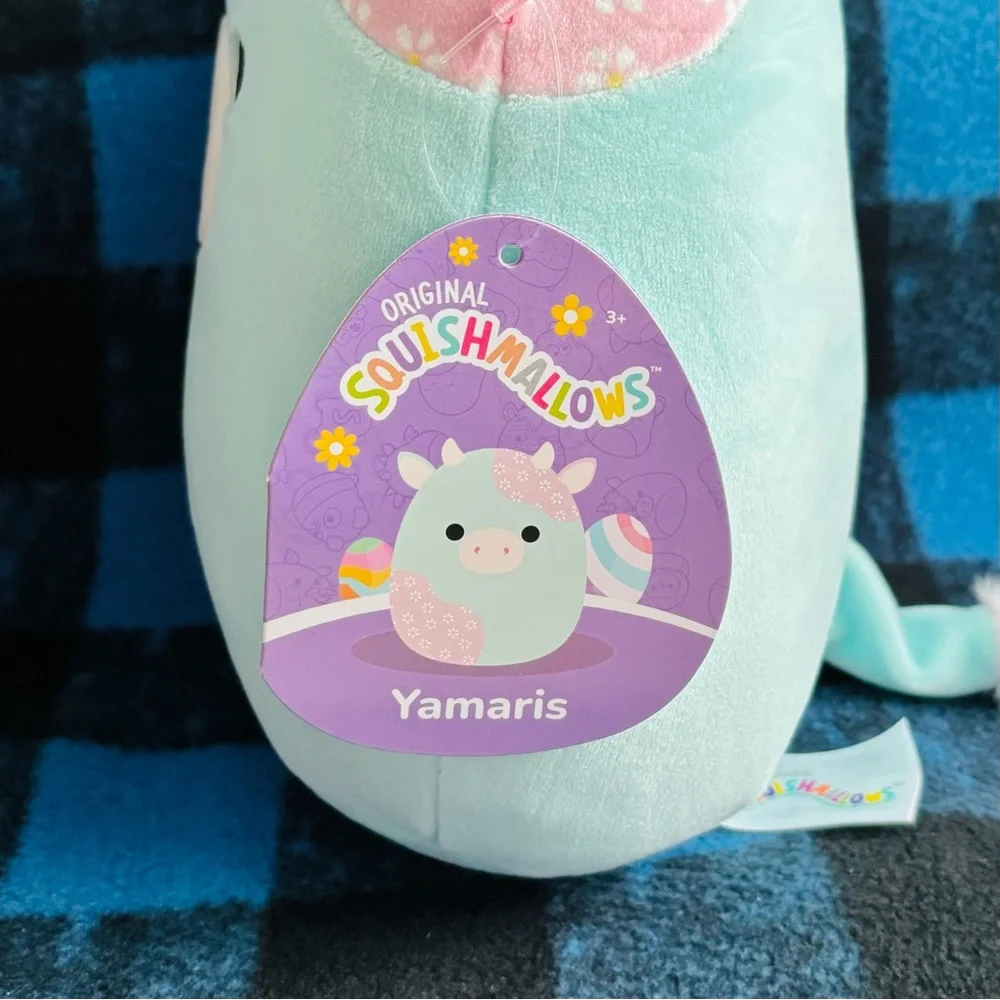 Yamaris the Easter Cow 8" Squishmallow - Picture 3 of 3